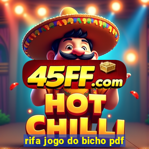 rifa jogo do bicho pdf